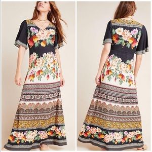 Anthropologie Farm Rio NWT Esmeralda Floral Maxi Dress